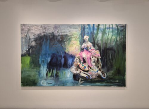 foto von einem bild von sebastian maas, in der ausstellung "seduce me", galerie kornfeld berlin